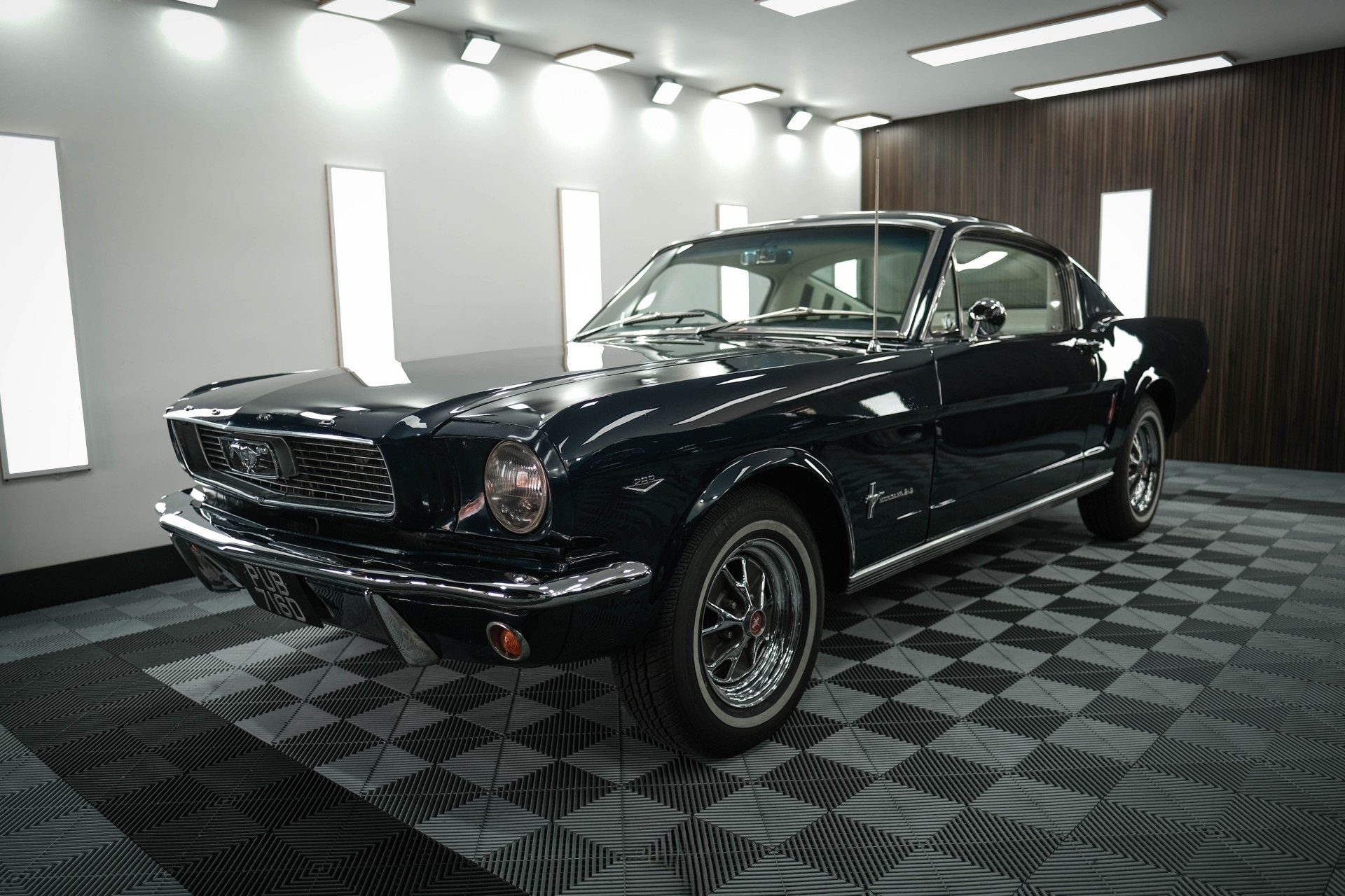 Used car detailing and ceramic coating on a Ford Mustang